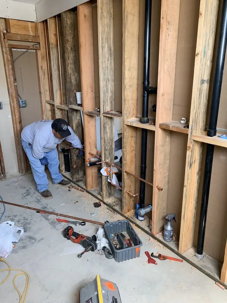 Commercial rough-in plumbing for Gas Line Repair in San Jacinto